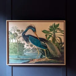 Graham & Green Framed Black Heron Landscape Print