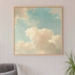 Graham & Green Framed Light Clouds Print Large