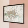 Graham & Green Framed River Thames Map