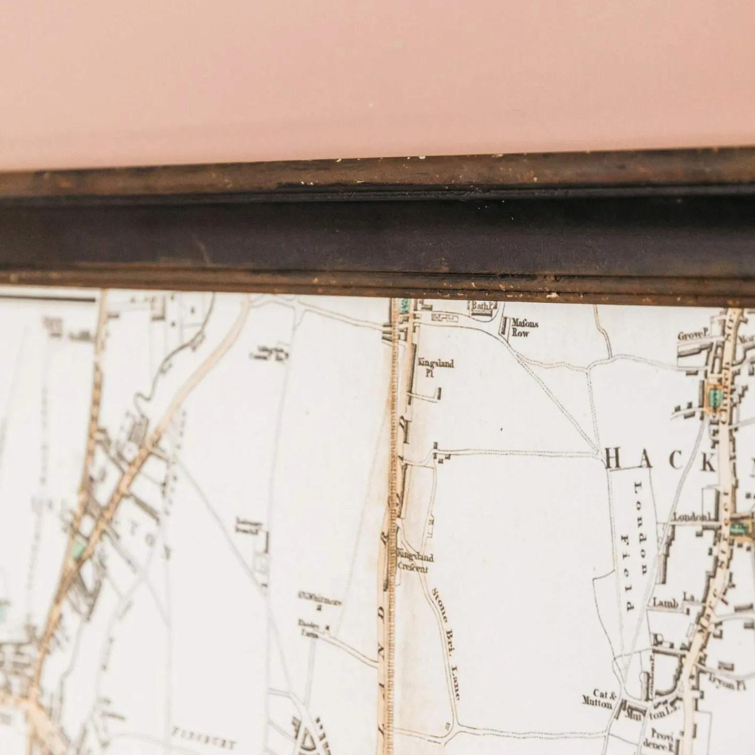 Graham & Green Framed River Thames Map