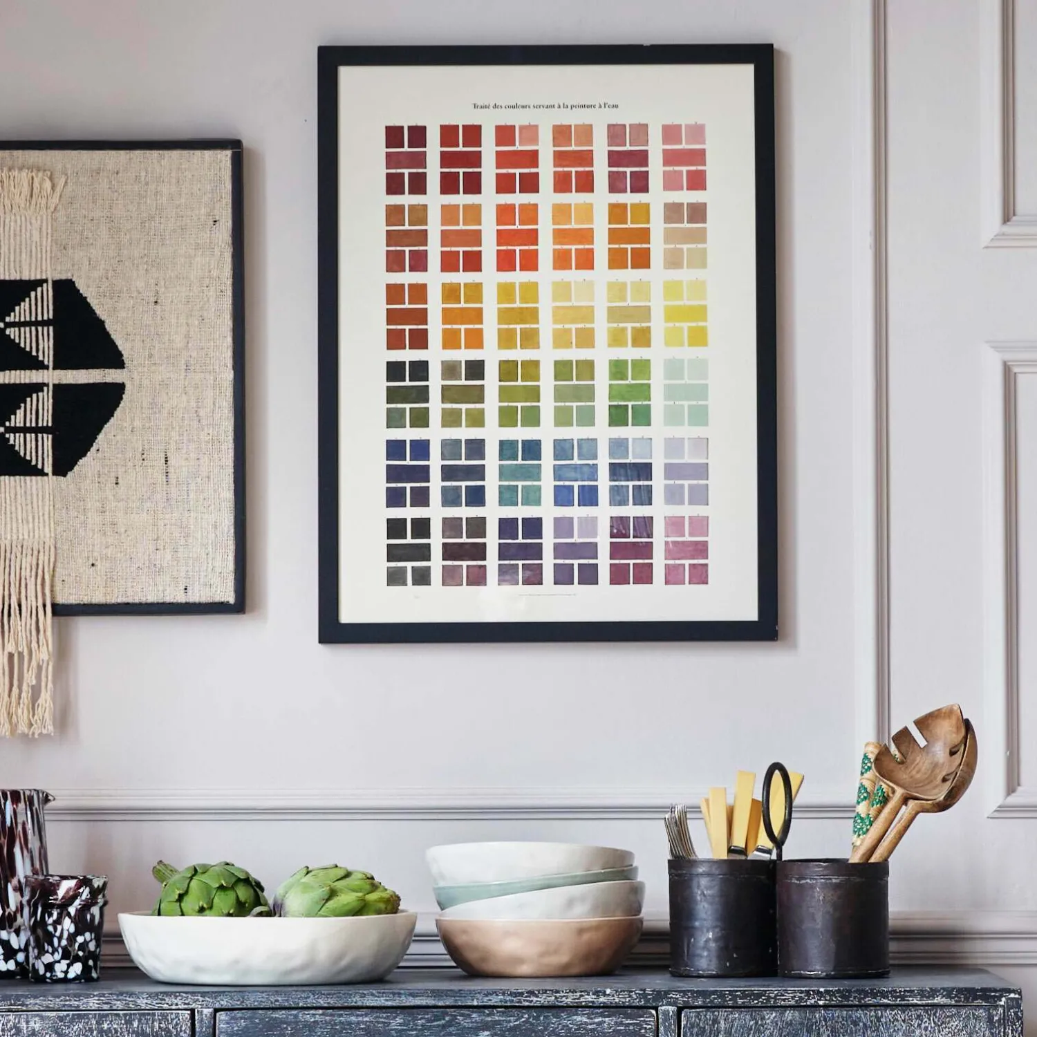 Graham & Green Framed Watercolour Swatch Print