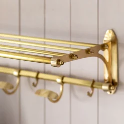 Graham & Green Francine Antique Gold Coat & Luggage Rack