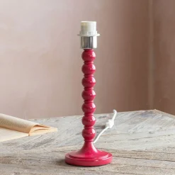 Graham & Green Freya Red Table Lamp