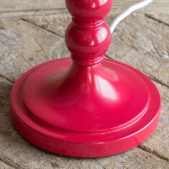 Graham & Green Freya Red Table Lamp