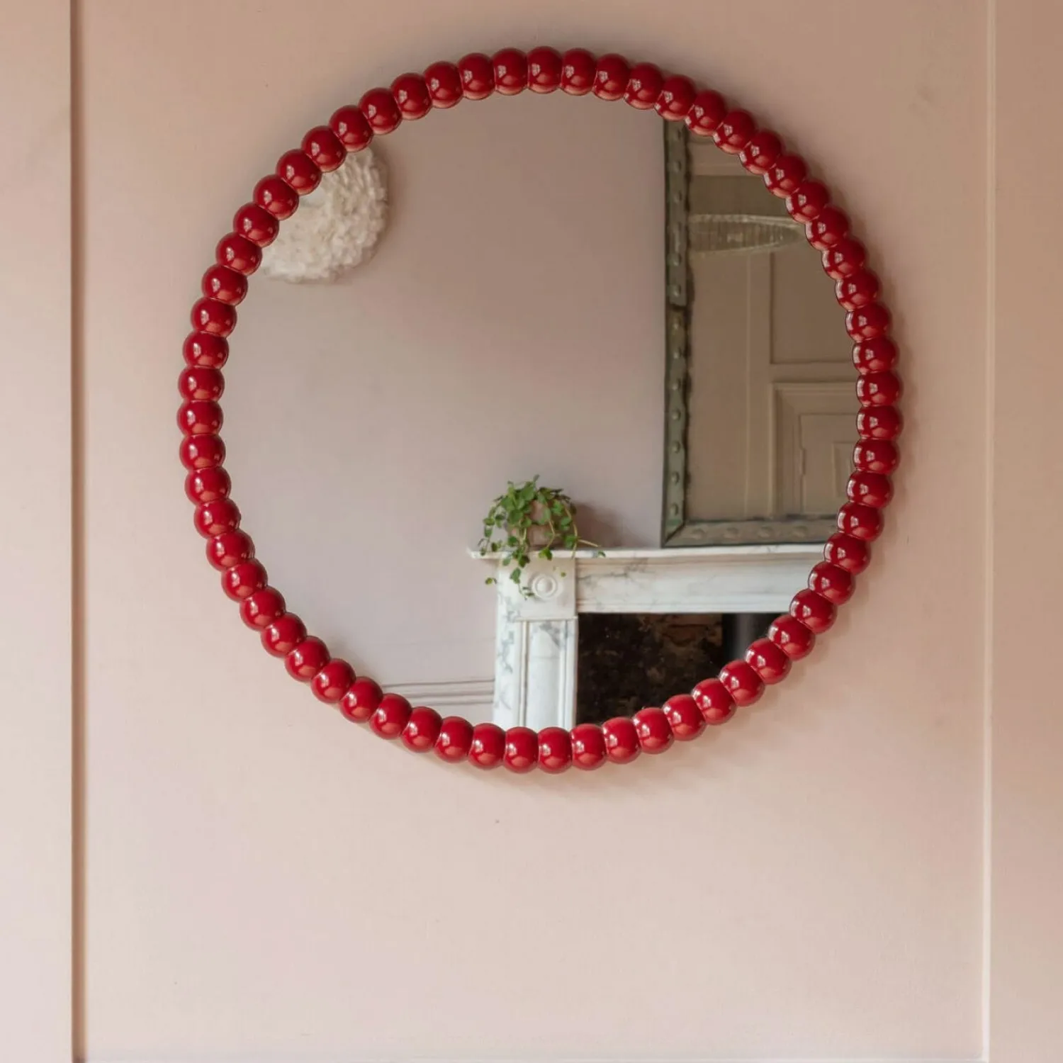 Graham & Green Freya Red Wall Mirror