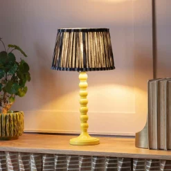 Graham & Green Freya Yellow Table Lamp
