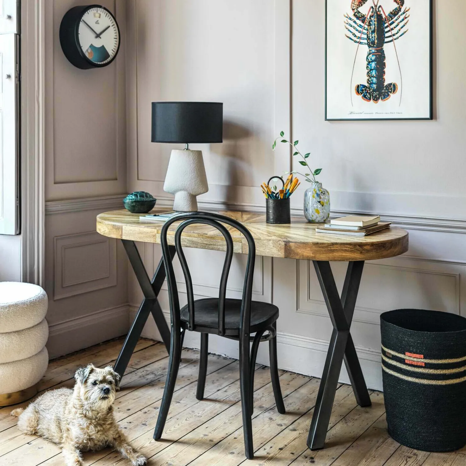 Graham & Green Gio White Teddy Stool