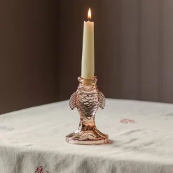 Graham & Green Glass Fish Candle Holders