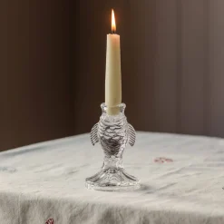 Graham & Green Glass Fish Candle Holders