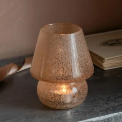 Graham & Green Glass Mushroom Tealight Holders