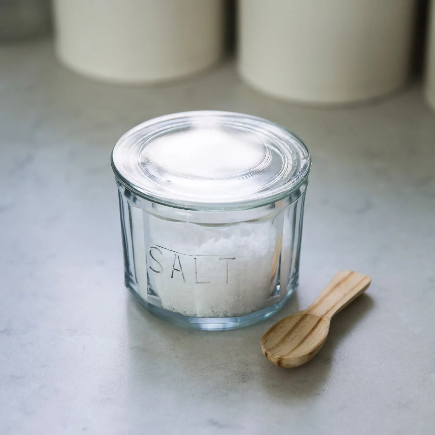 Graham & Green Glass Salt Pot