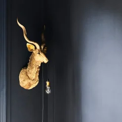 Graham & Green Gold Antelope Wall Light