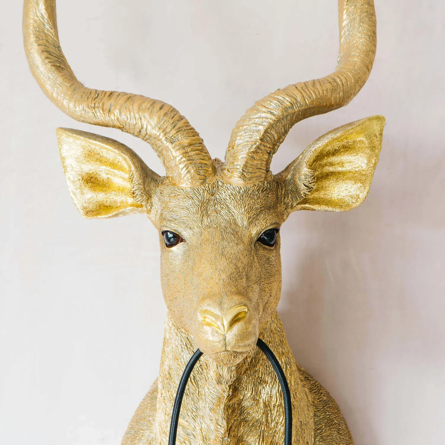 Graham & Green Gold Antelope Wall Light