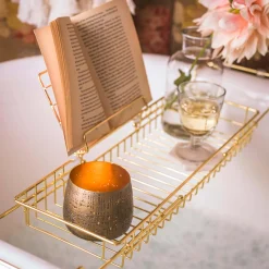 Graham & Green Gold Bath Caddy with Stand