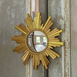 Graham & Green Gold Convex Halo Wall Mirror