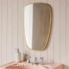 Graham & Green Gold Curved Wall Mirror