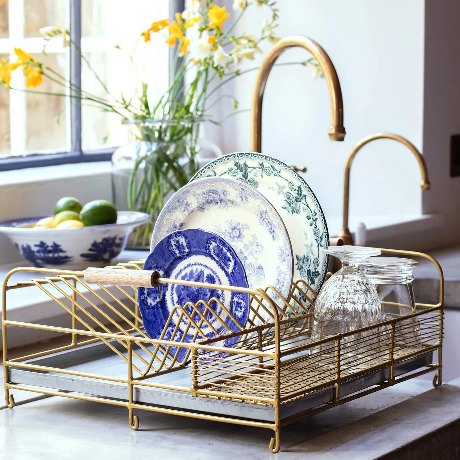 Graham & Green Gold Dish Rack