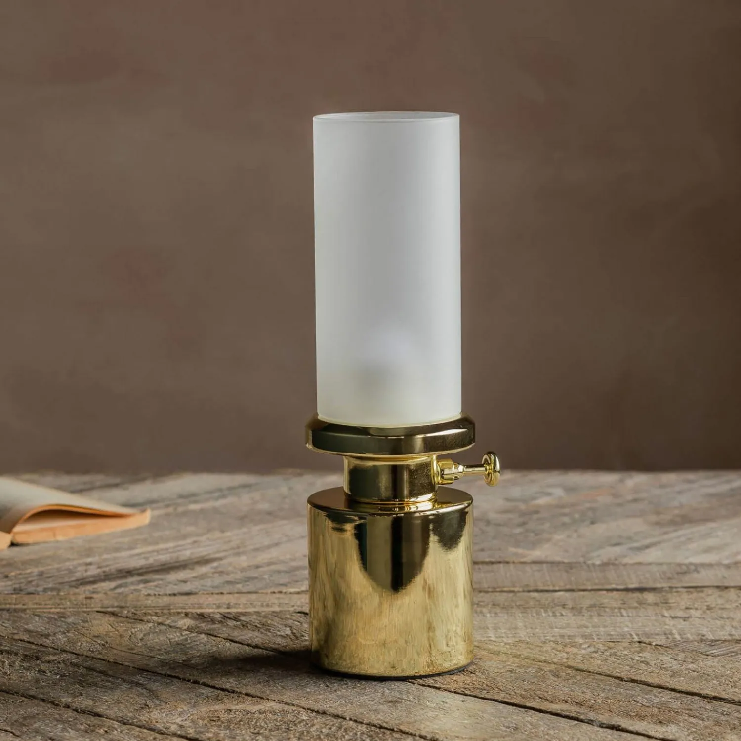 Graham & Green Gold LED Oil Lamp