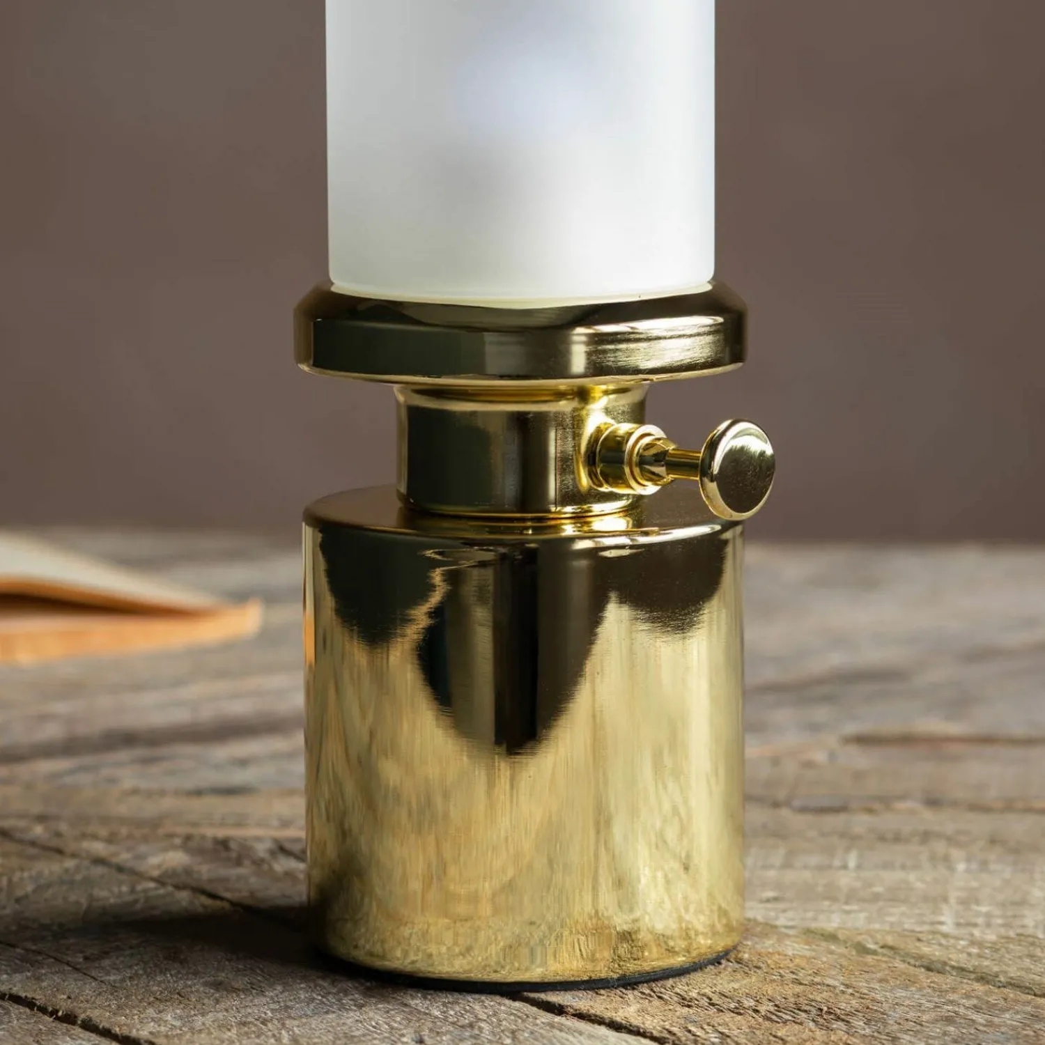 Graham & Green Gold LED Oil Lamp