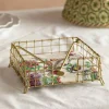 Graham & Green Gold Mesh Napkin Holder