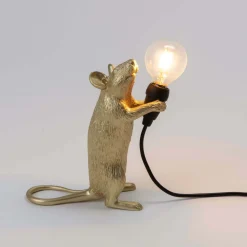 Graham & Green Gold Mouse Table Lamps
