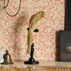 Graham & Green Gold Parrot on a Perch