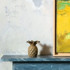 Graham & Green Gold Pineapple Candle Holder