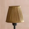 Graham & Green Gold Pleated Lamp Shade