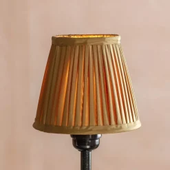 Graham & Green Gold Pleated Lamp Shade