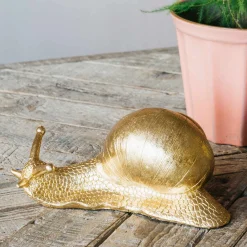 Graham & Green Gold Snail Decoration