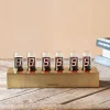 Graham & Green Gold Tubes Table Clock
