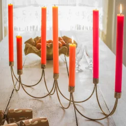 Graham & Green Gold Wave Candle Holder