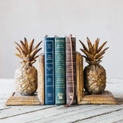 Graham & Green Golden Pineapple Bookends