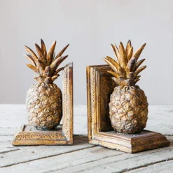 Graham & Green Golden Pineapple Bookends