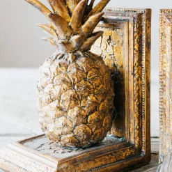 Graham & Green Golden Pineapple Bookends
