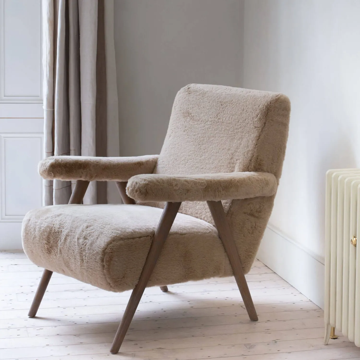 Graham & Green Grayson Faux Sheepskin Chair