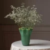 Graham & Green Green and Yellow Ruffle Vase - Large