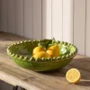 Graham & Green Green Bobble Serving Bowl