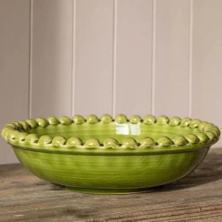 Graham & Green Green Bobble Serving Bowl
