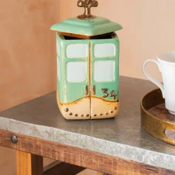 Graham & Green Green Cable Car Cookie Jar