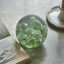 Graham & Green Green Coral Glass Ornament