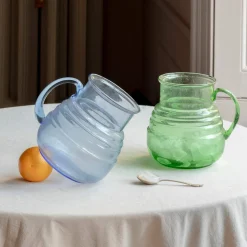 Graham & Green Green Glass Handle Jug