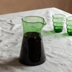 Graham & Green Green Moroccan Glass Carafe