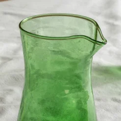 Graham & Green Green Moroccan Glass Carafe
