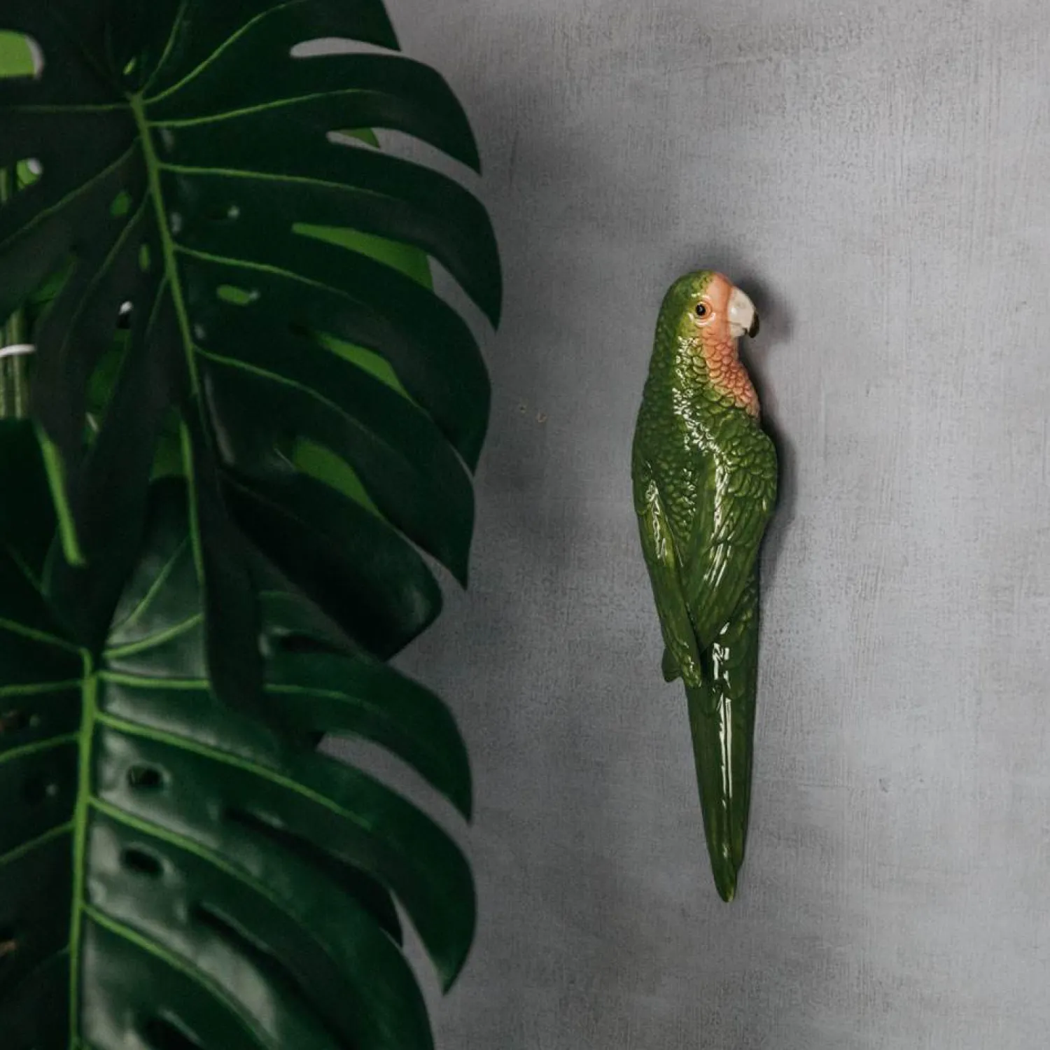 Graham & Green Green Parrot Wall Ornament