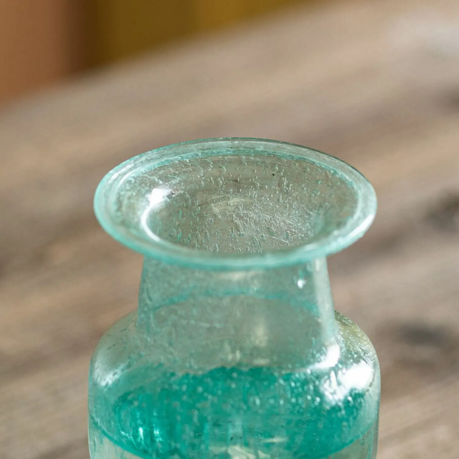 Graham & Green Green Ribbed Vase