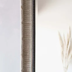 Graham & Green Grey Bevelled Wooden Mirror