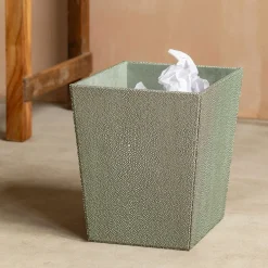 Graham & Green Grey Faux Shagreen Bin