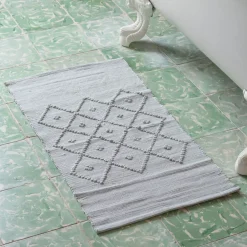 Graham & Green Grey Loop Bath Mat 50 x 90cm