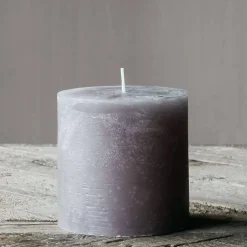 Graham & Green Grey Pillar Candles